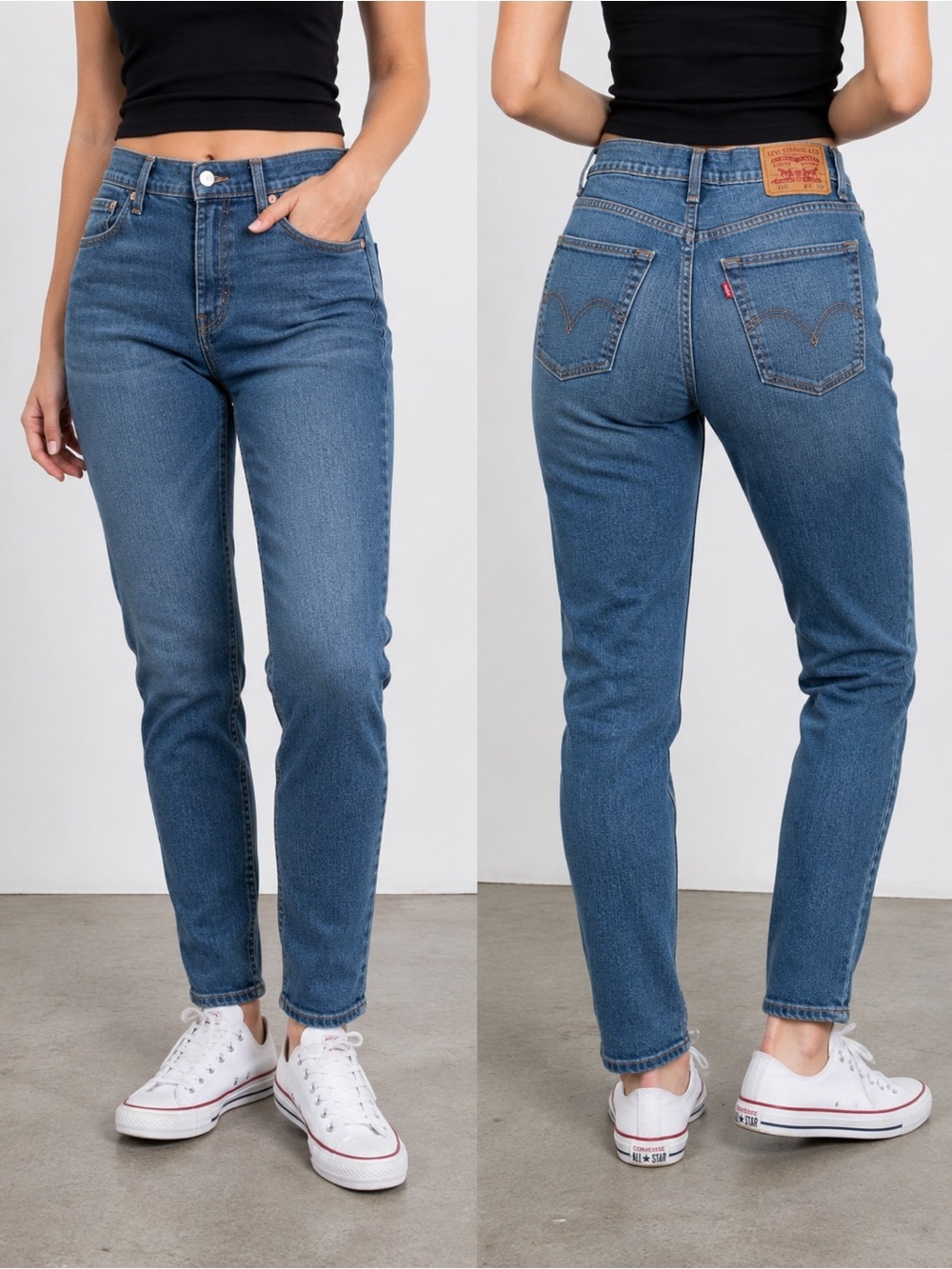 Levi’s 520 Slouch Skinny Jeans Women’s W30 L29 Blue Stretch Denim Mid Rise